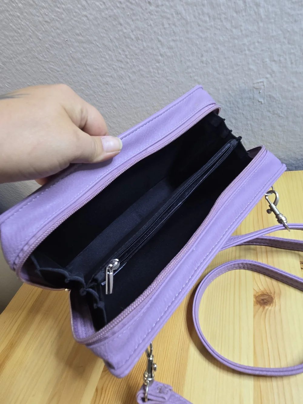 Alice in Wonderland Lavender Book-Shaped Crossbody Bag